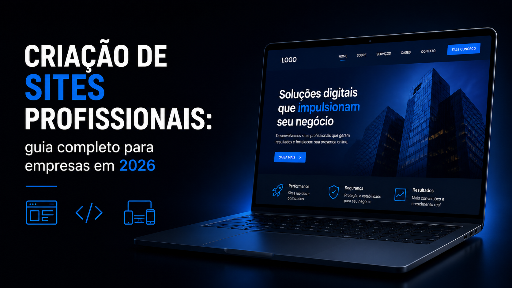 Criação de sites profissionais: guia completo para empresas em 2026